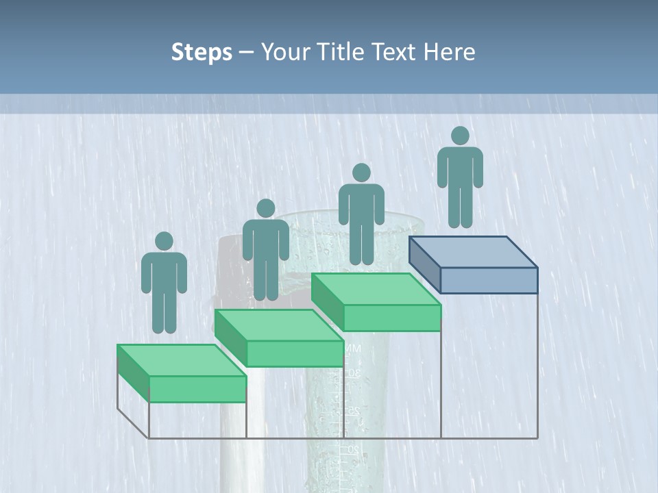 Flowing Nature Rain PowerPoint Template