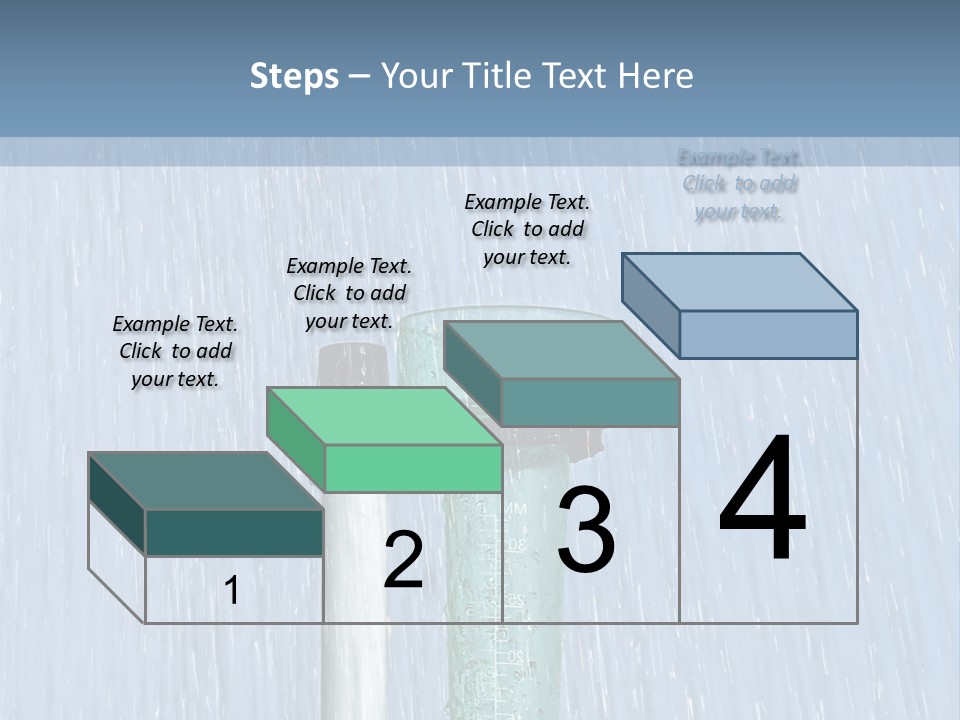 Flowing Nature Rain PowerPoint Template