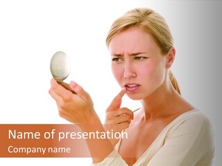 Cosmetics Illness Dejected PowerPoint Template