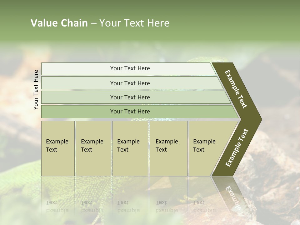 Juvenile Curlytail Green PowerPoint Template