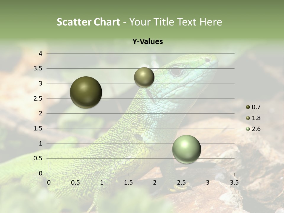 Juvenile Curlytail Green PowerPoint Template