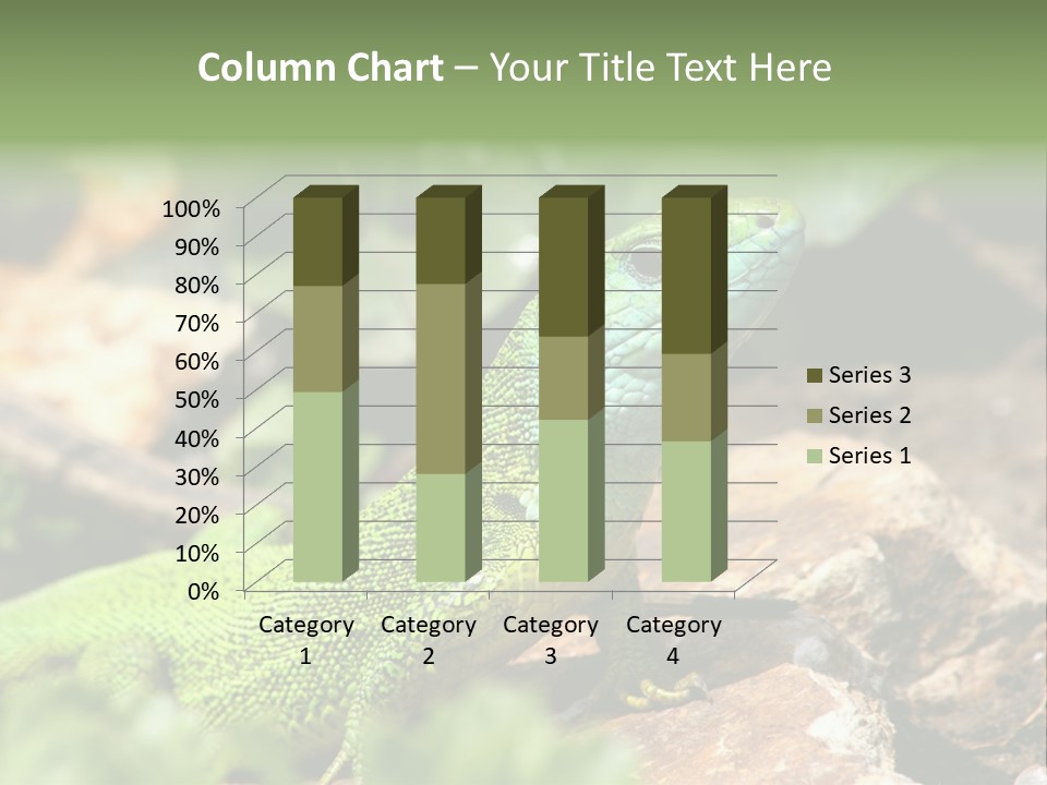 Juvenile Curlytail Green PowerPoint Template