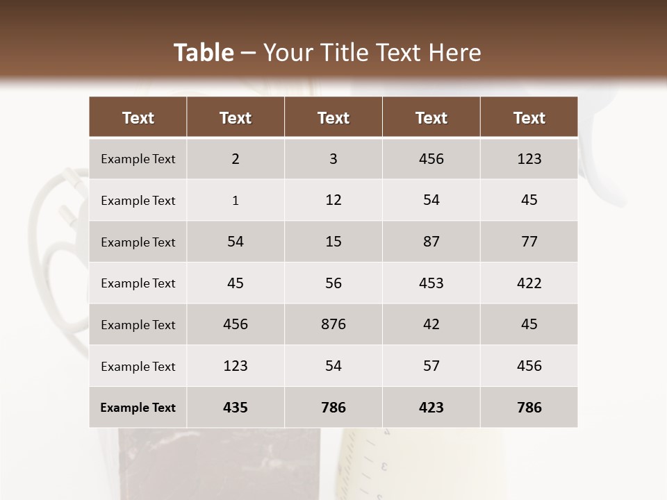 Newborn Food Marble PowerPoint Template