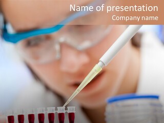 Hospital Chemist Laboratory PowerPoint Template