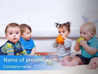 Lounge Friends Looking PowerPoint Template