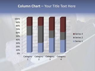 Happy Caucasian Comfortable PowerPoint Template