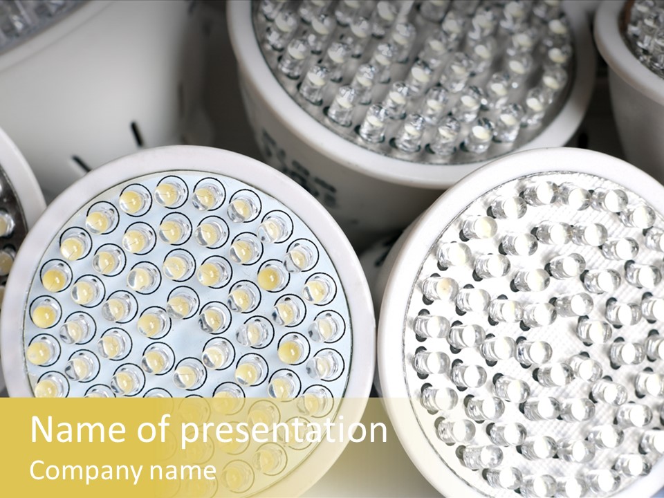 Glass Environmental Lightbulb PowerPoint Template