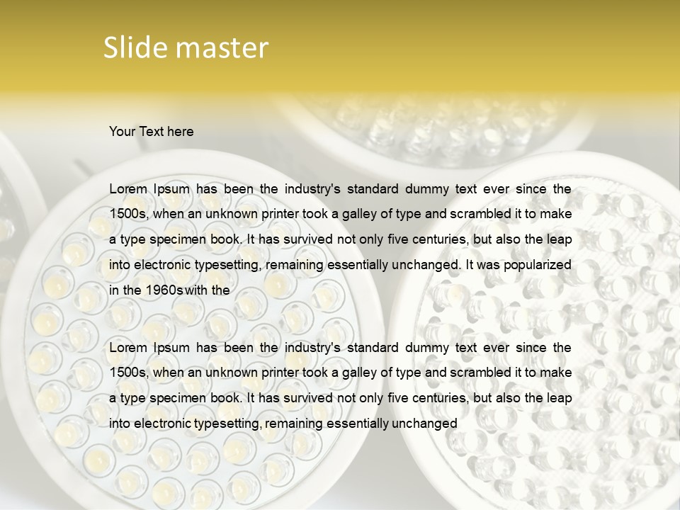 Glass Environmental Lightbulb PowerPoint Template