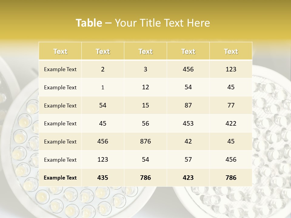 Glass Environmental Lightbulb PowerPoint Template