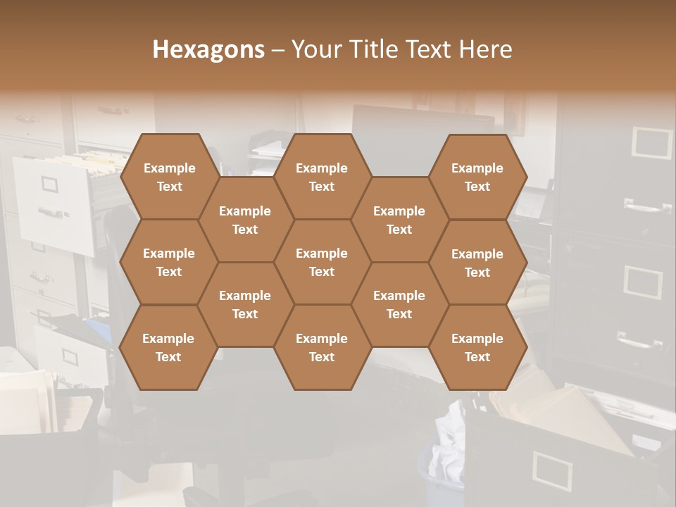 Busy Computer File PowerPoint Template