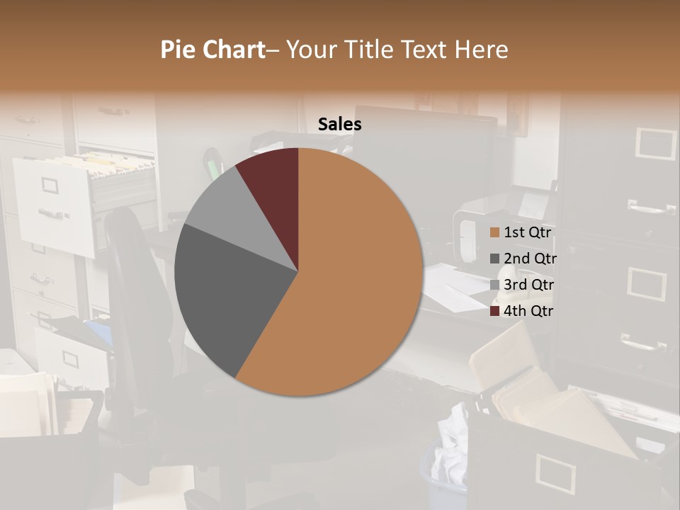 Busy Computer File PowerPoint Template