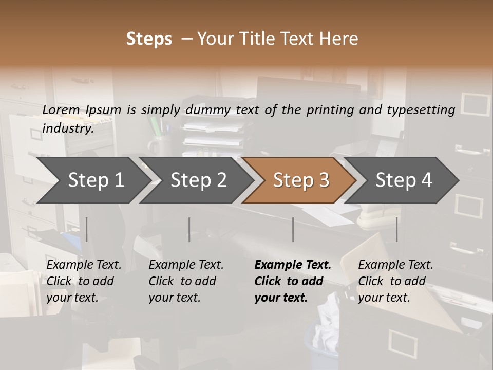 Busy Computer File PowerPoint Template