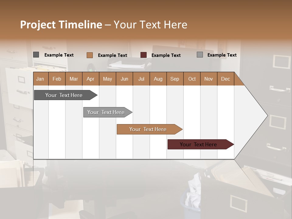 Busy Computer File PowerPoint Template