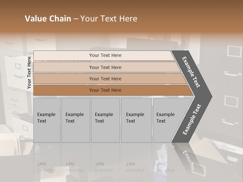 Busy Computer File PowerPoint Template