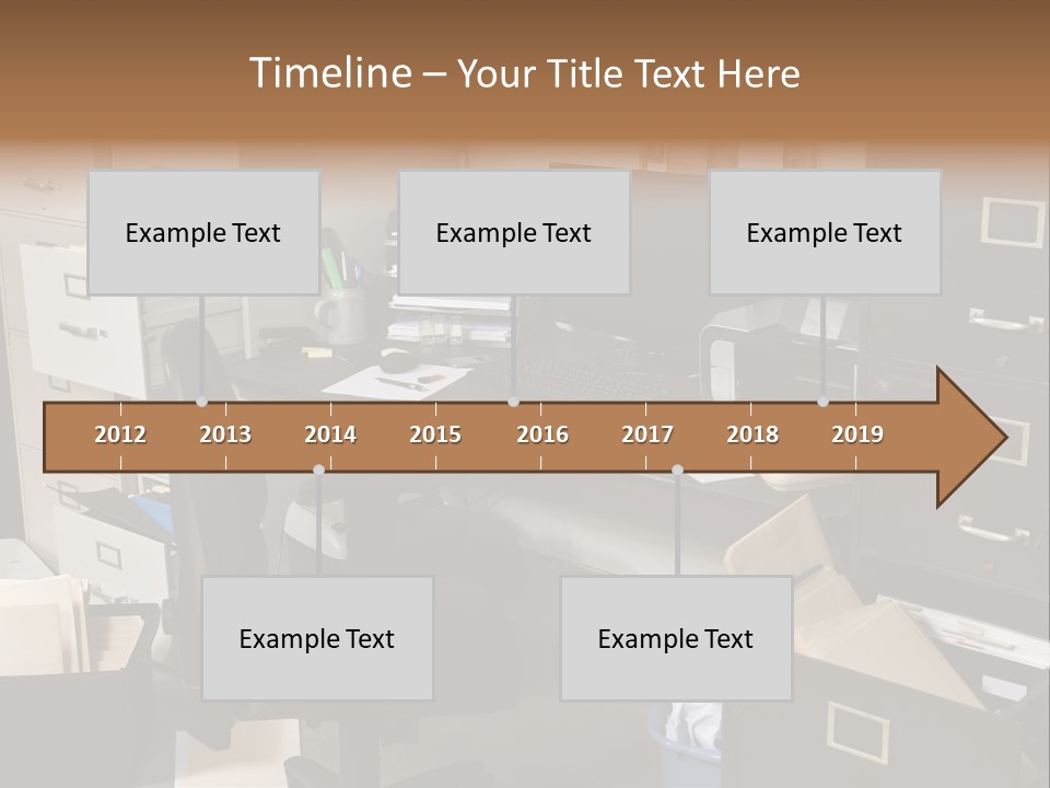Busy Computer File PowerPoint Template