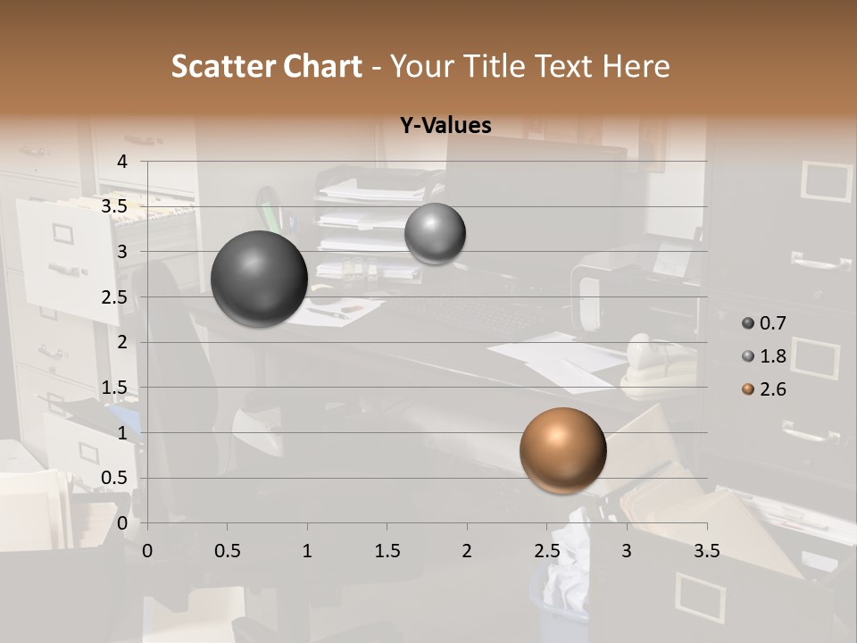 Busy Computer File PowerPoint Template