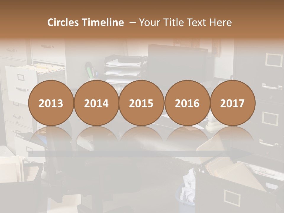 Busy Computer File PowerPoint Template