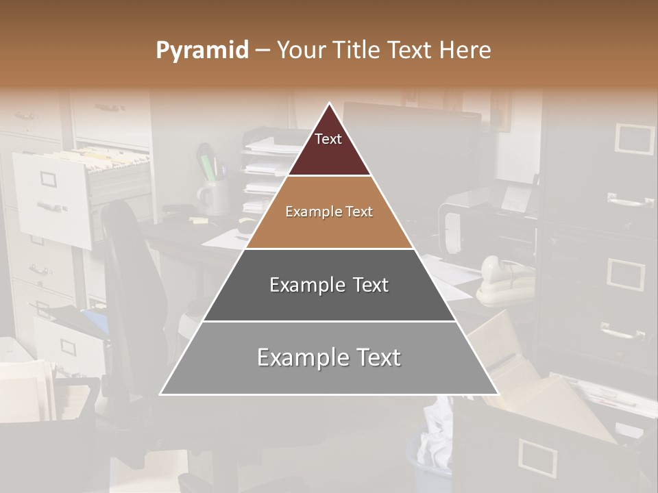 Busy Computer File PowerPoint Template