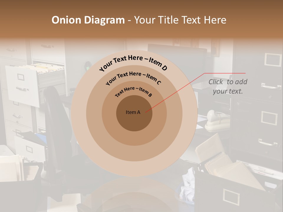 Busy Computer File PowerPoint Template