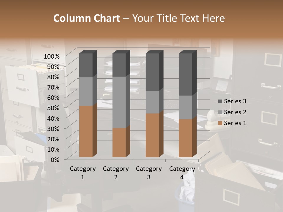 Busy Computer File PowerPoint Template