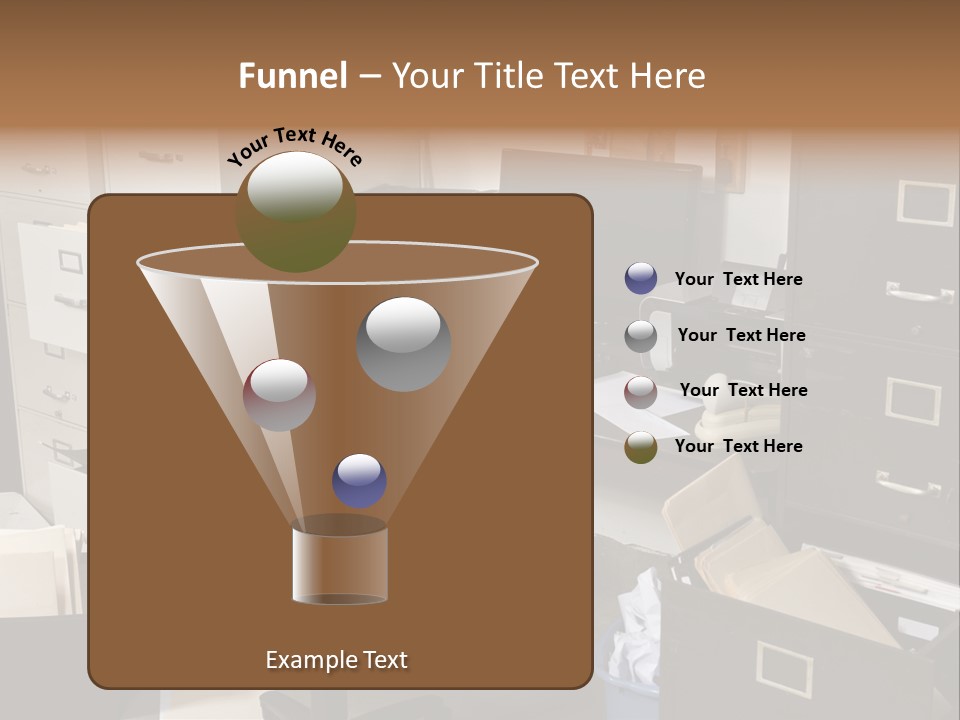 Busy Computer File PowerPoint Template