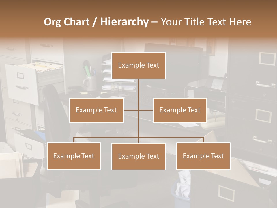 Busy Computer File PowerPoint Template