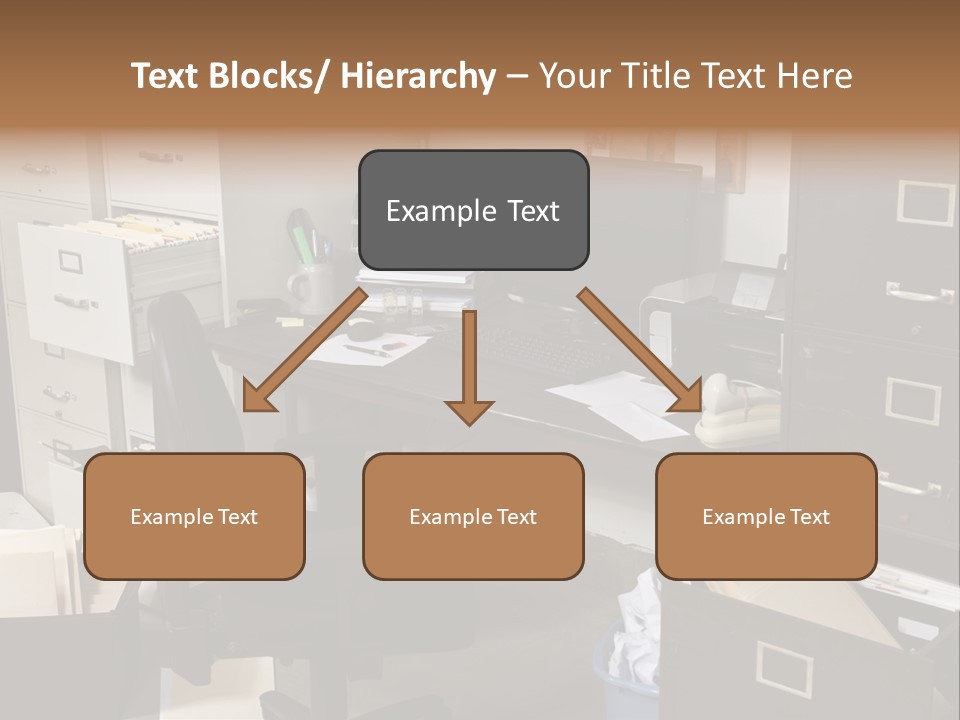 Busy Computer File PowerPoint Template