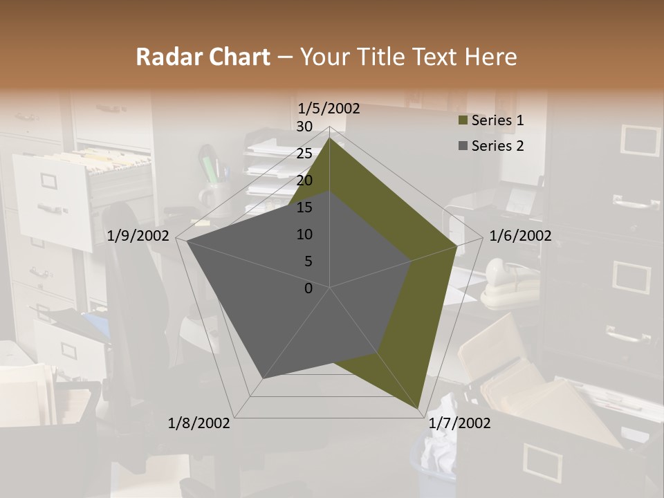 Busy Computer File PowerPoint Template