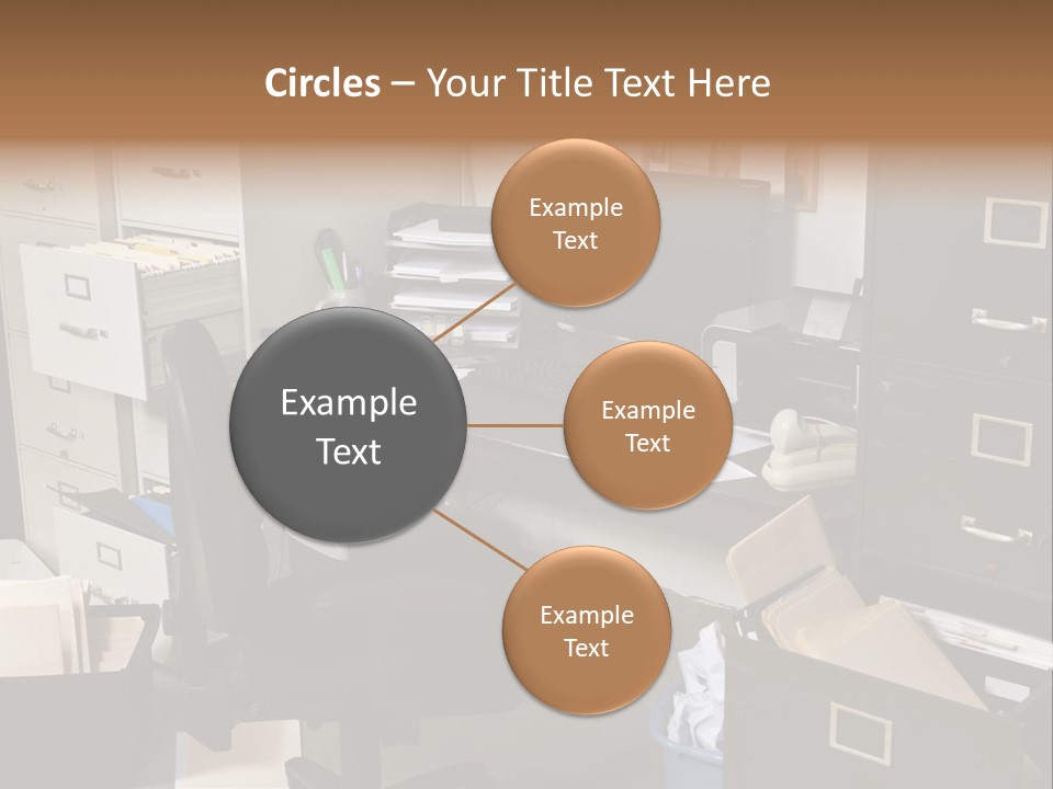 Busy Computer File PowerPoint Template