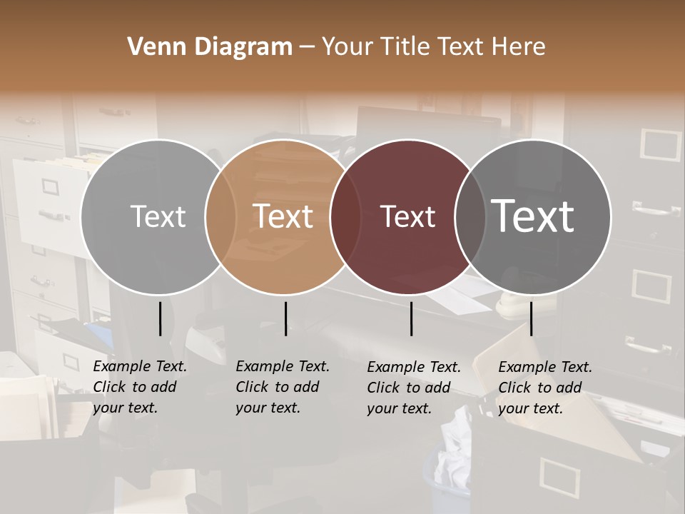 Busy Computer File PowerPoint Template