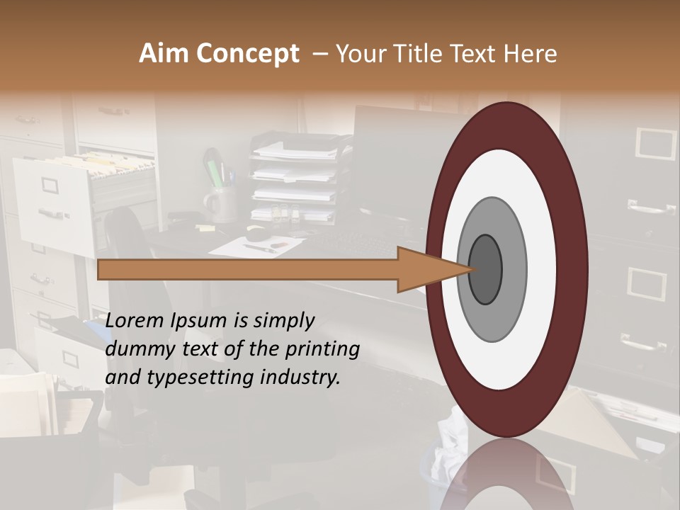 Busy Computer File PowerPoint Template