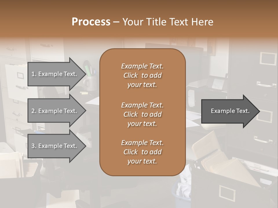 Busy Computer File PowerPoint Template