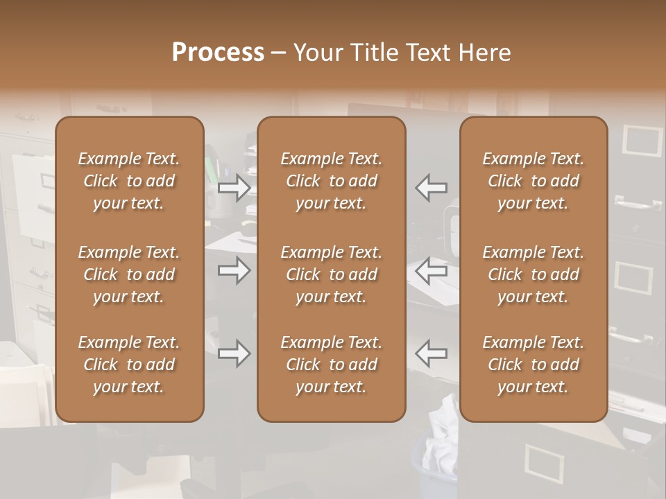 Busy Computer File PowerPoint Template