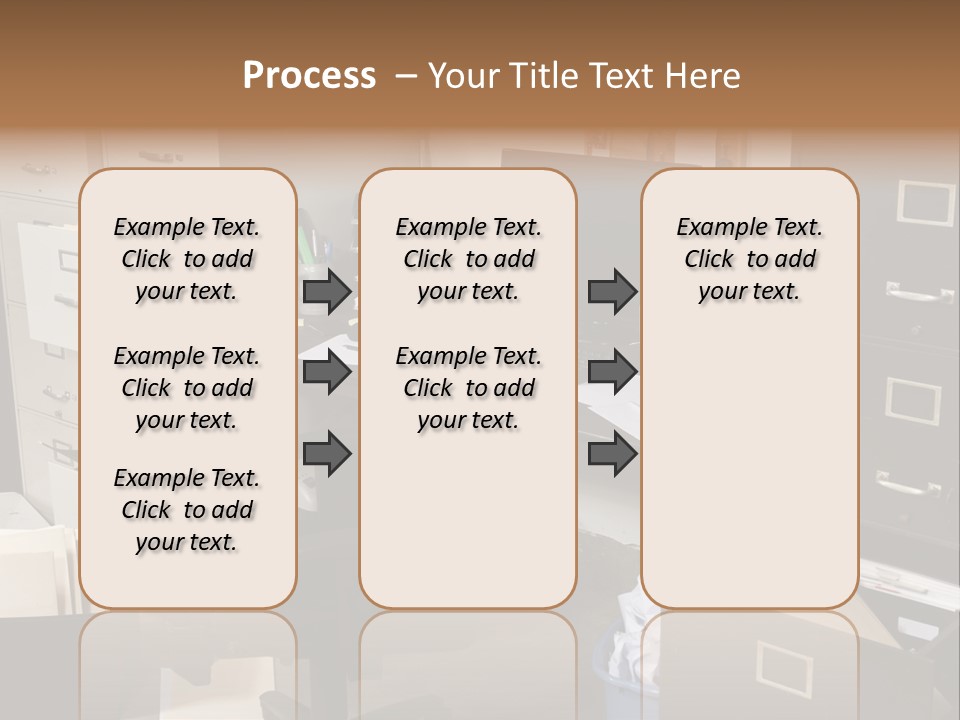 Busy Computer File PowerPoint Template