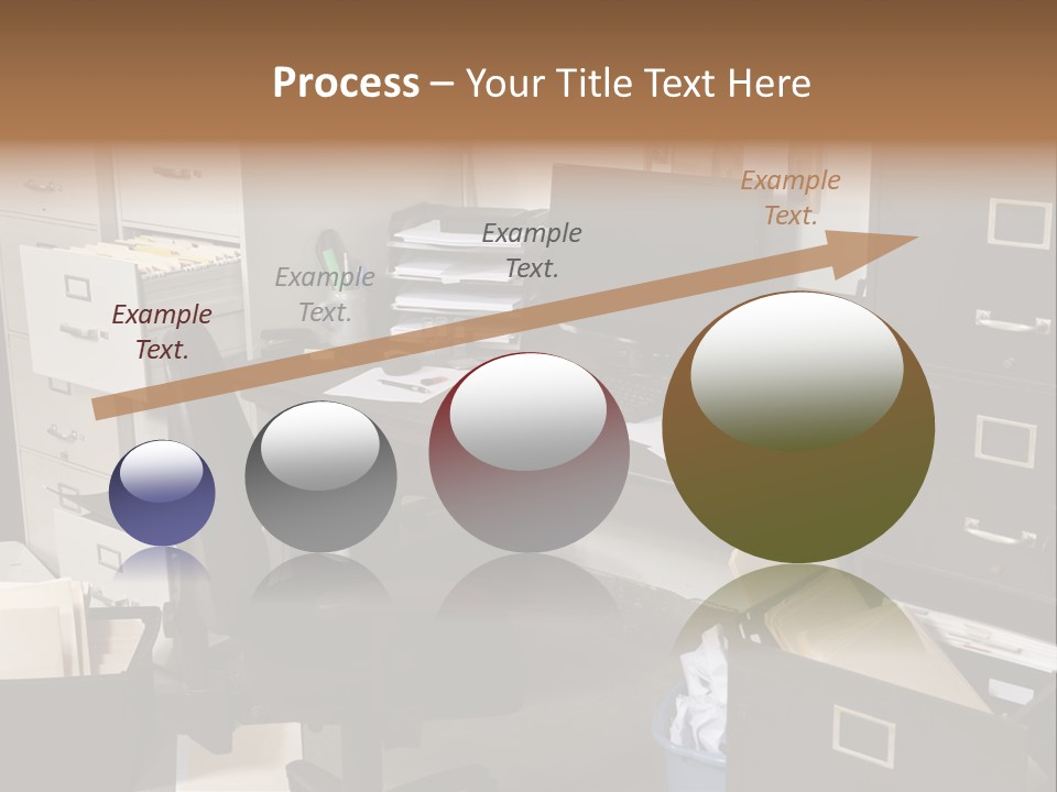 Busy Computer File PowerPoint Template
