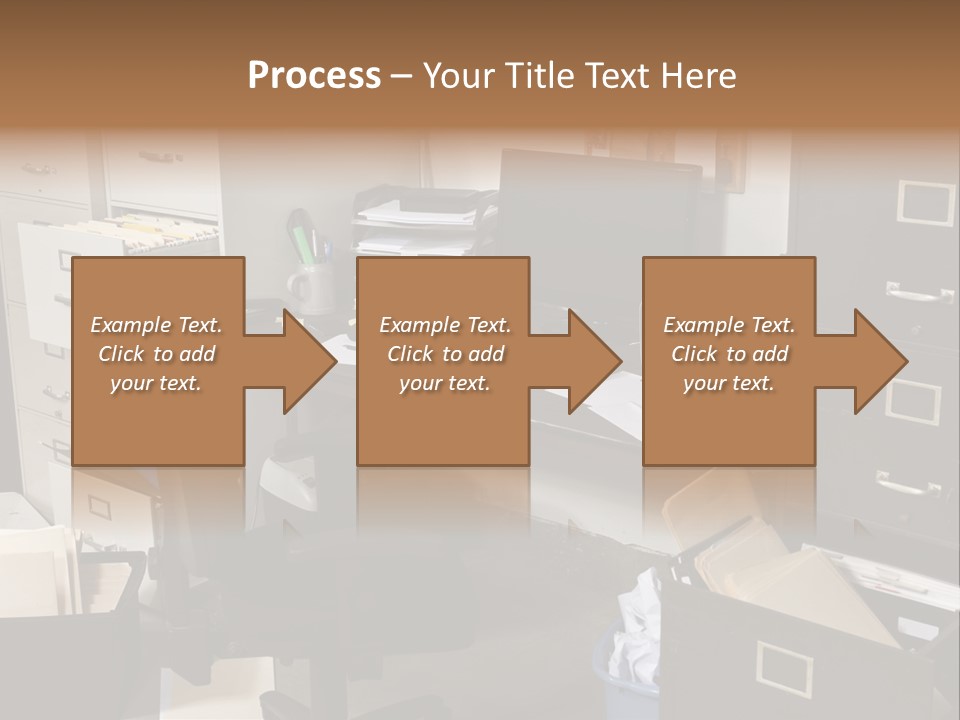 Busy Computer File PowerPoint Template