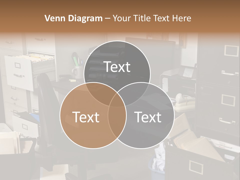 Busy Computer File PowerPoint Template