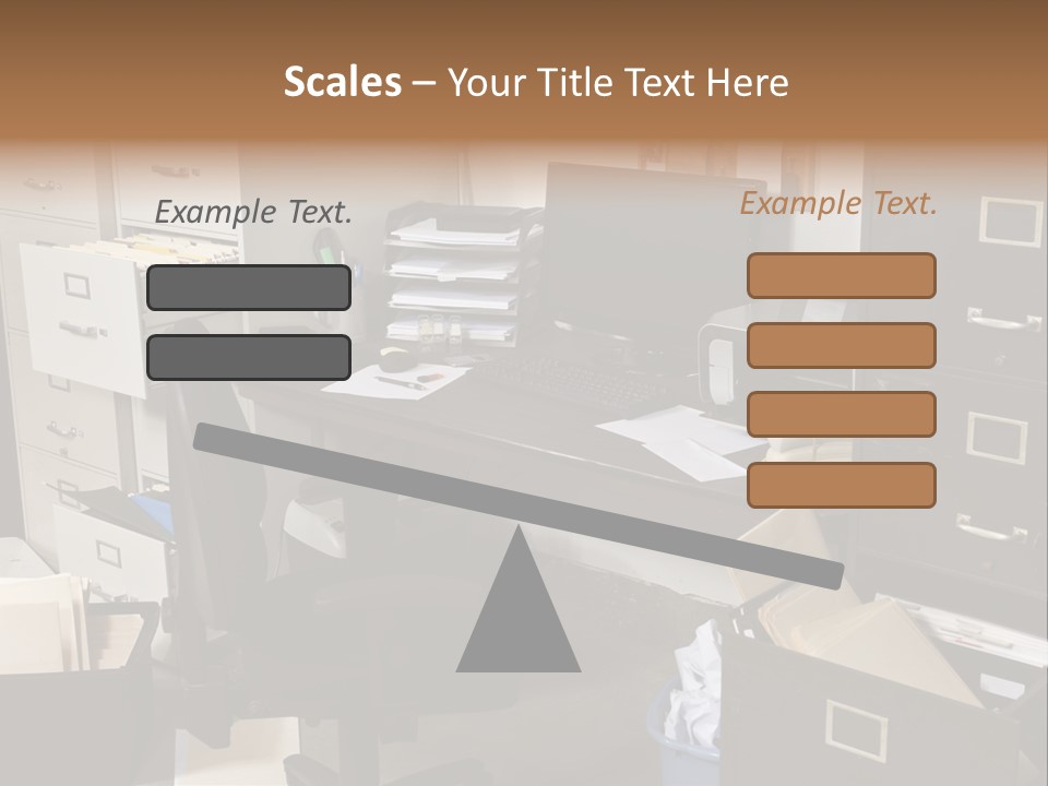 Busy Computer File PowerPoint Template