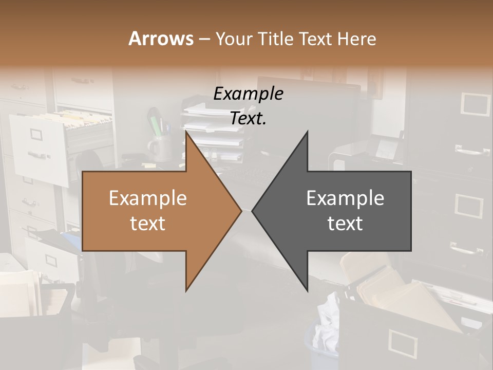 Busy Computer File PowerPoint Template