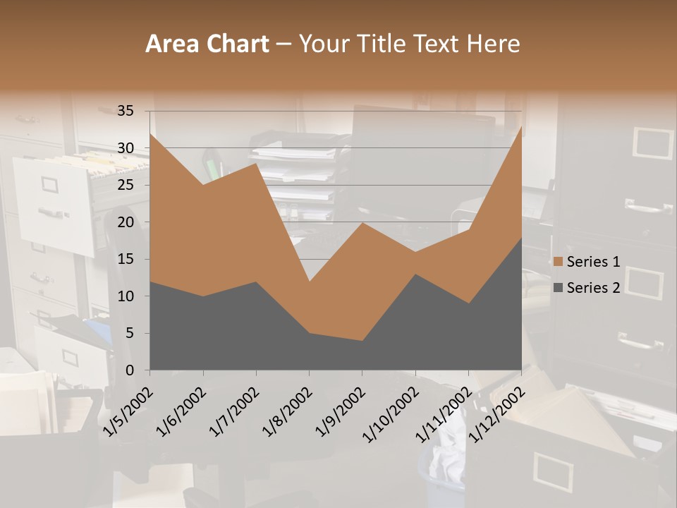 Busy Computer File PowerPoint Template