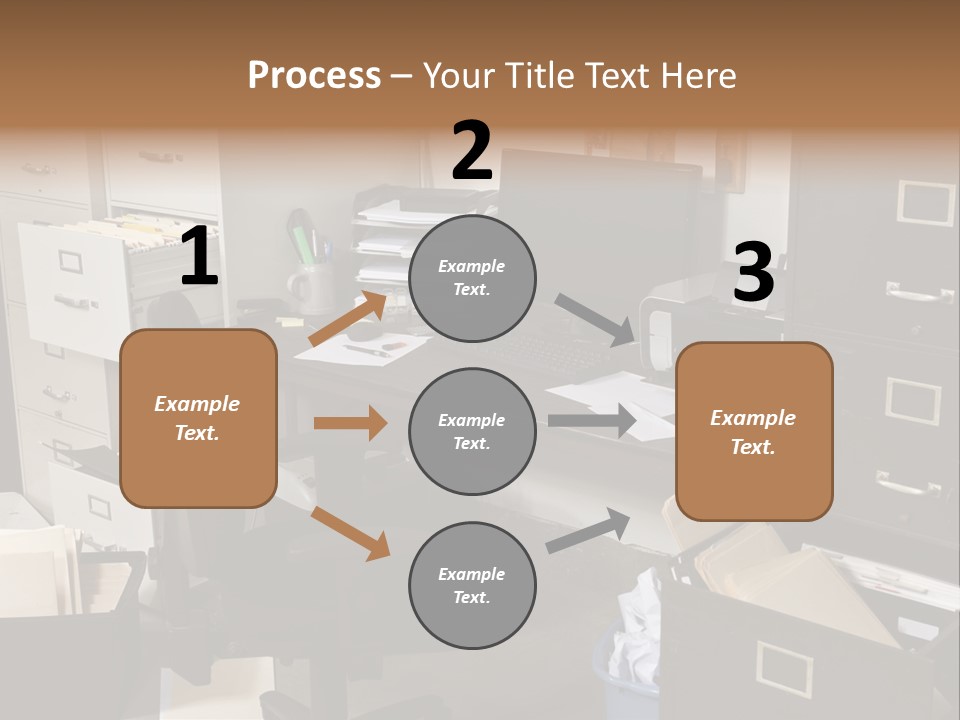 Busy Computer File PowerPoint Template