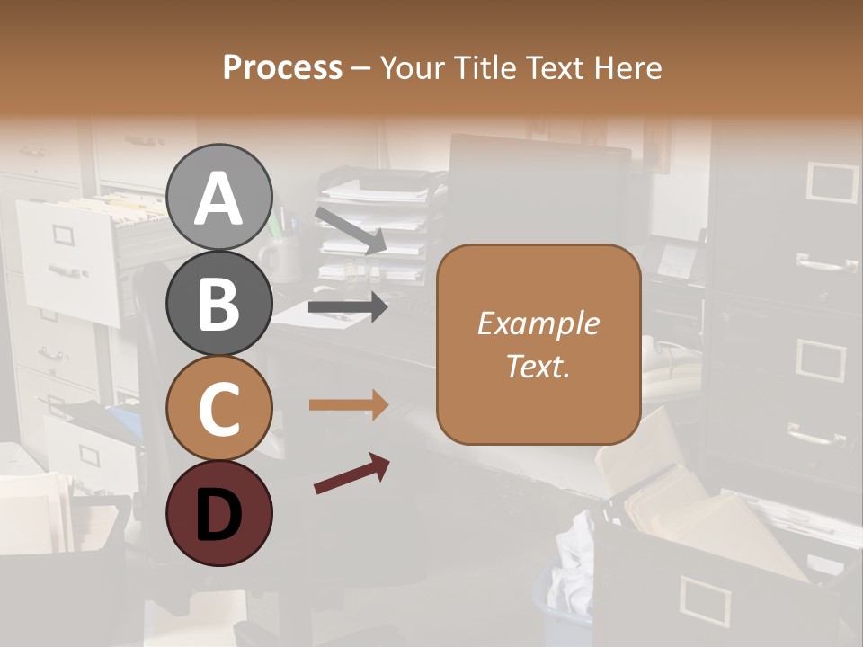 Busy Computer File PowerPoint Template