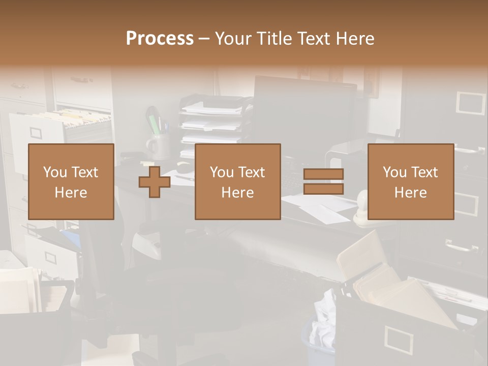 Busy Computer File PowerPoint Template