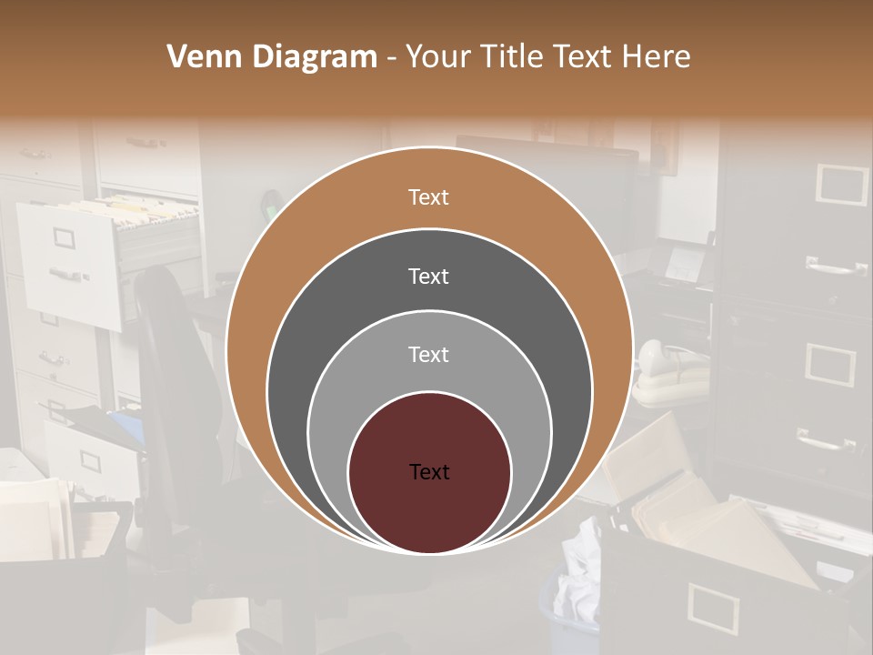 Busy Computer File PowerPoint Template