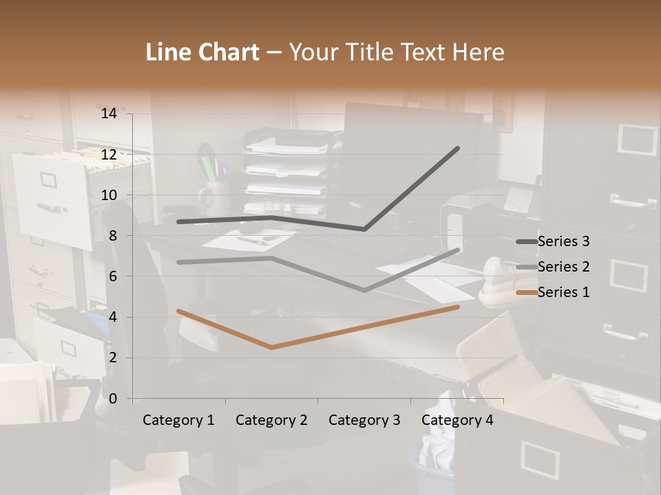 Busy Computer File PowerPoint Template