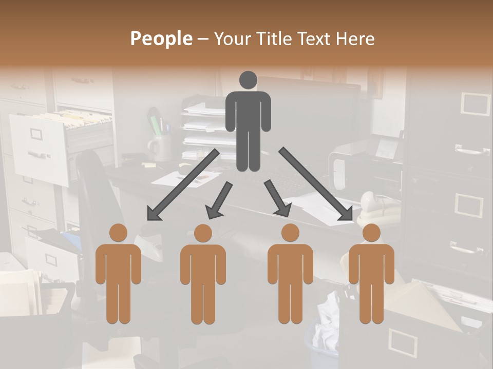 Busy Computer File PowerPoint Template