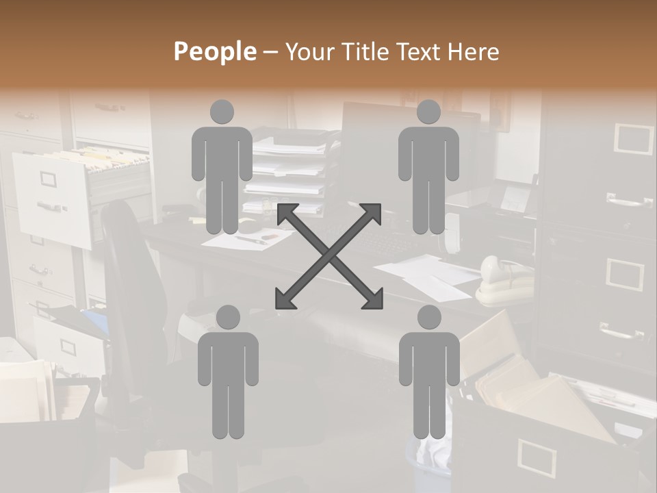 Busy Computer File PowerPoint Template