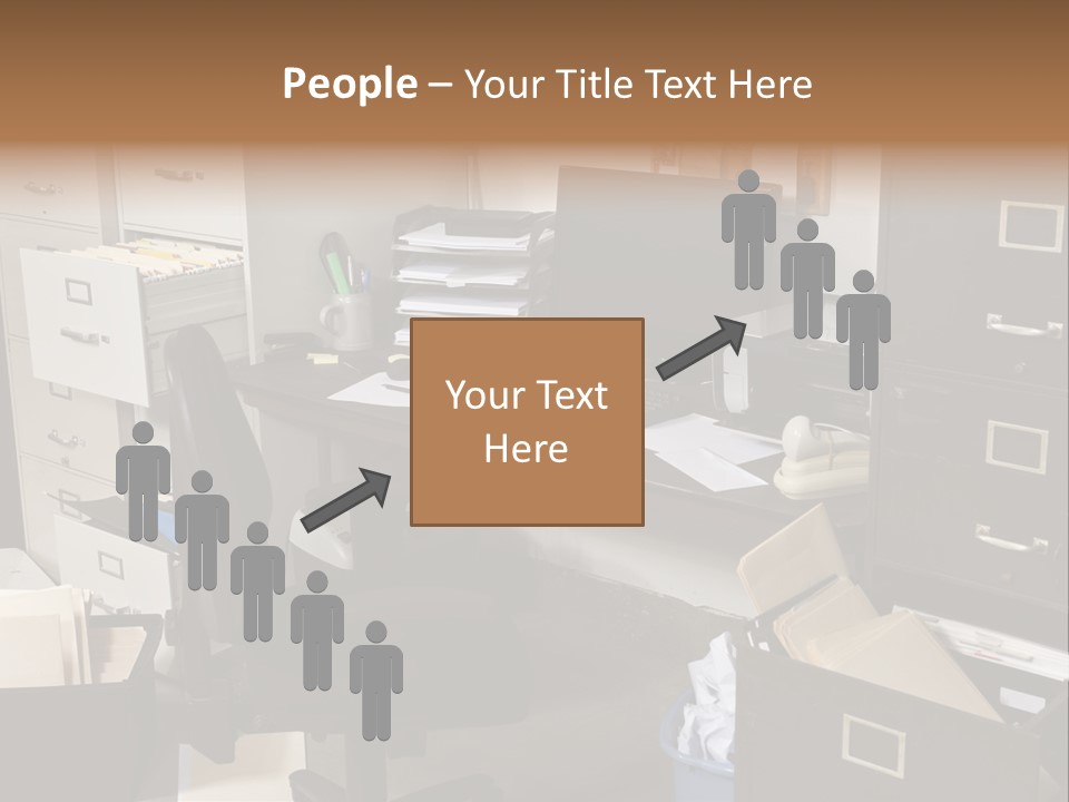 Busy Computer File PowerPoint Template