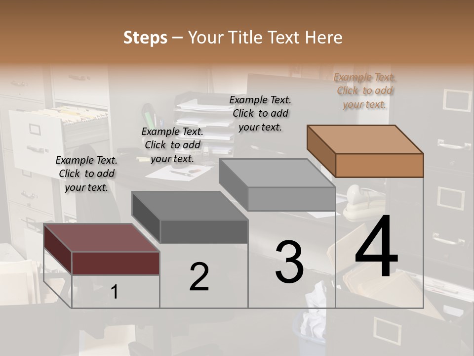 Busy Computer File PowerPoint Template