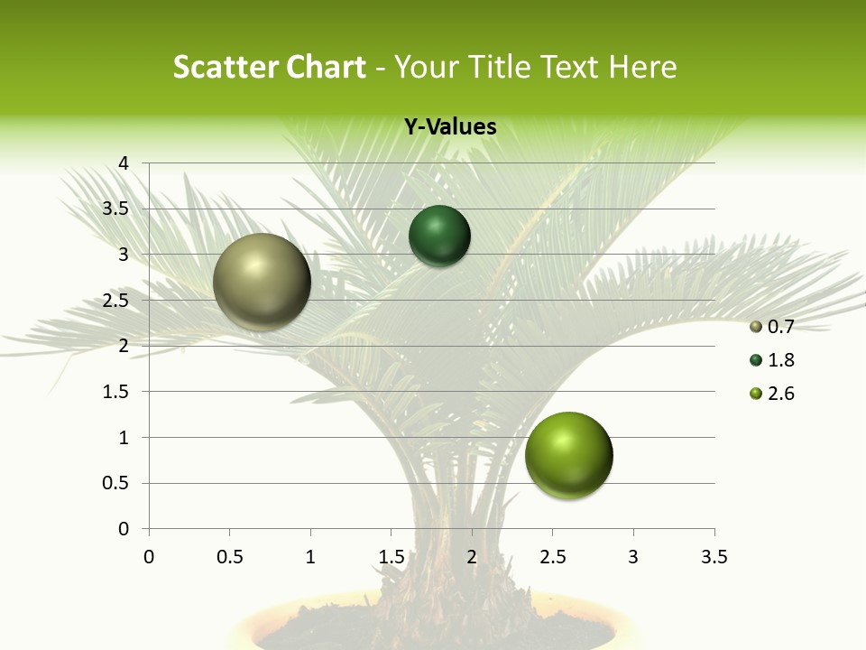A Palm Tree With A White Background PowerPoint Template